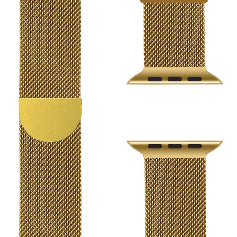 Milanese Apple Watch Band – SteelFlex-1.50" / 1.57" / 1.61"-Gold-Nora Luxe