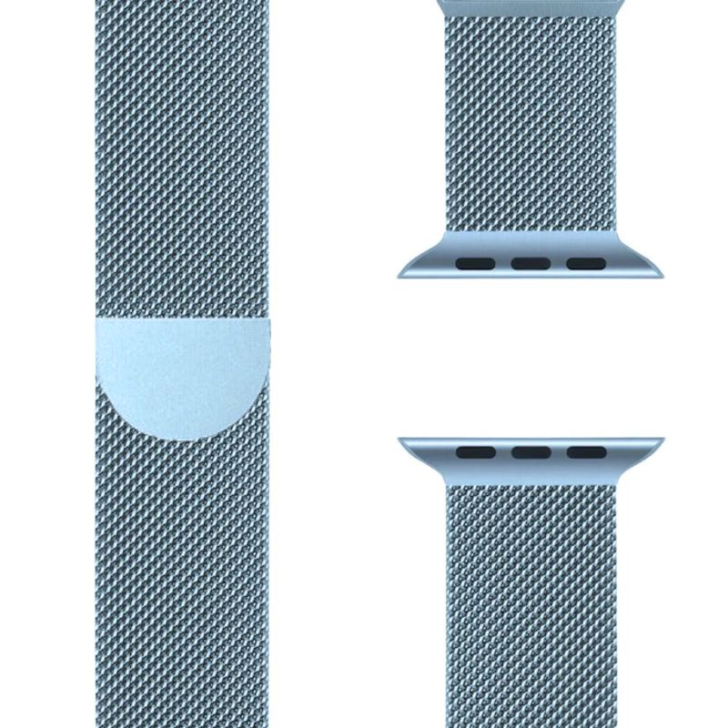 Milanese Apple Watch Band – SteelFlex-1.50" / 1.57" / 1.61"-Light blue-Nora Luxe