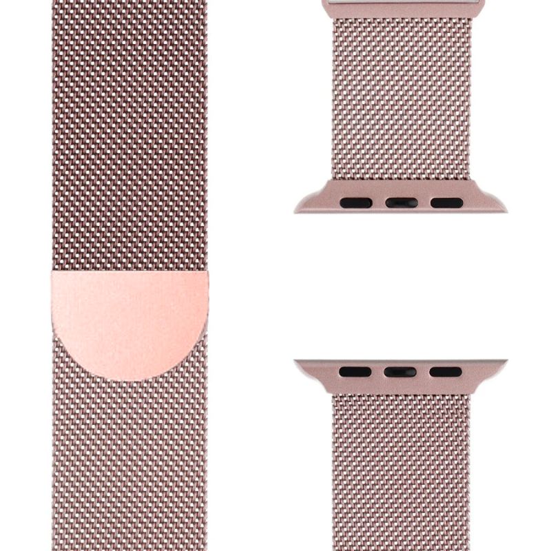 Milanese Apple Watch Band – SteelFlex-1.50" / 1.57" / 1.61"-Pink-Nora Luxe