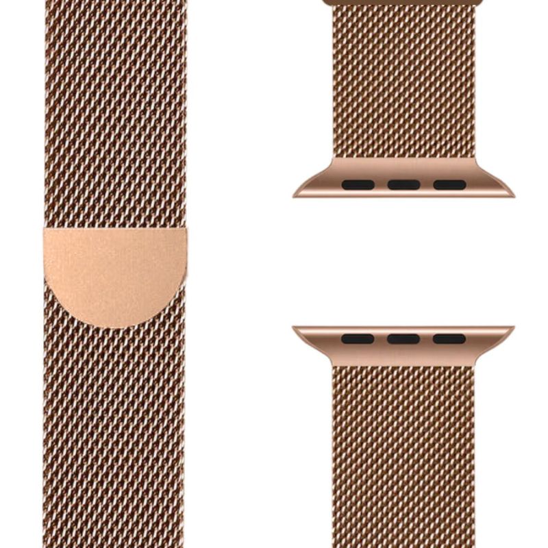 Milanese Apple Watch Band – SteelFlex-1.50" / 1.57" / 1.61"-Rose gold-Nora Luxe