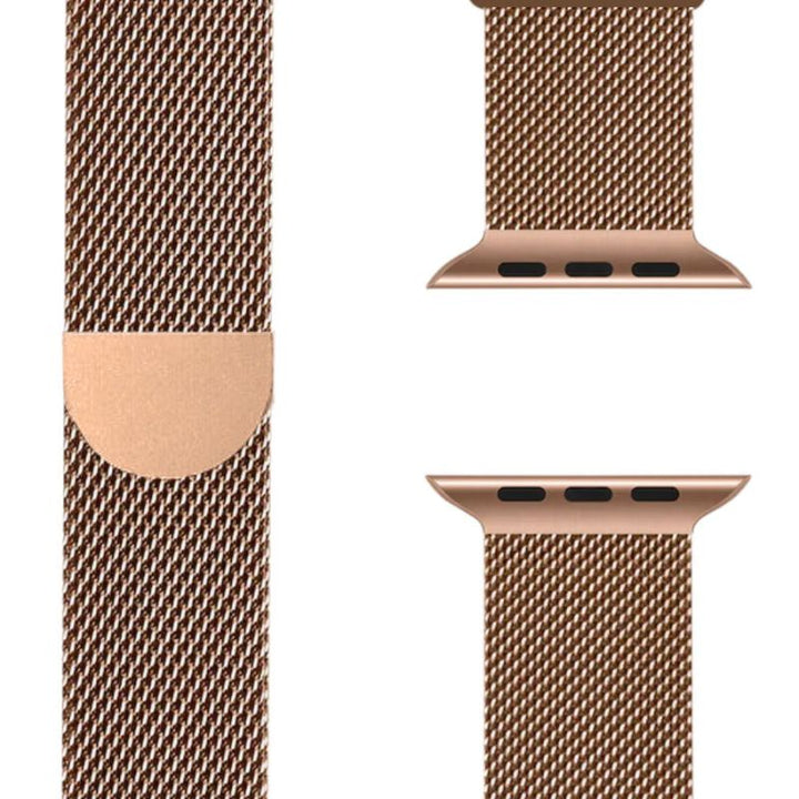 Milanese Apple Watch Band – SteelFlex-1.50" / 1.57" / 1.61"-Rose gold-Nora Luxe