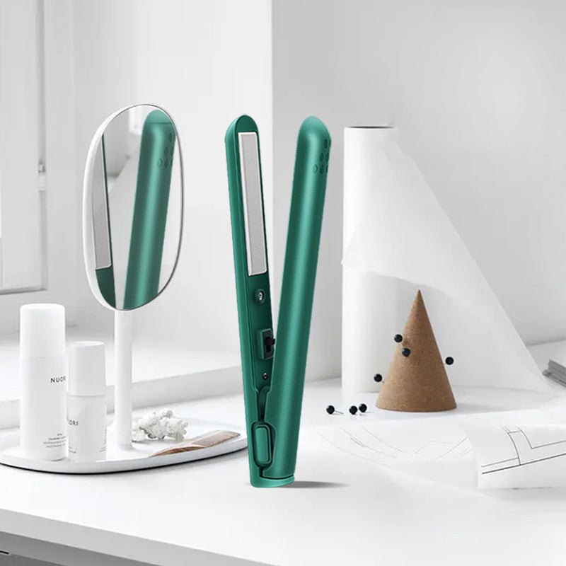 Mini Curling and Straightening Iron - Lina-White-The Livary