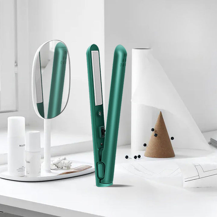 Mini Curling and Straightening Iron - Lina-White-The Livary