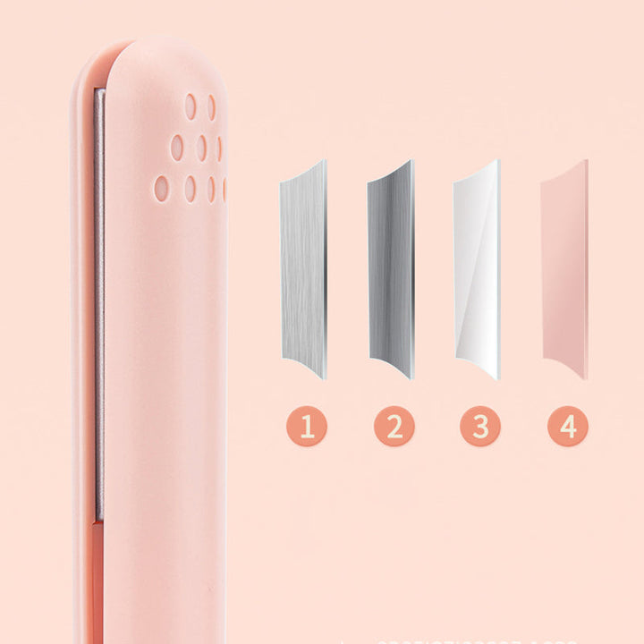 Mini Curling and Straightening Iron - Lina-White-The Livary