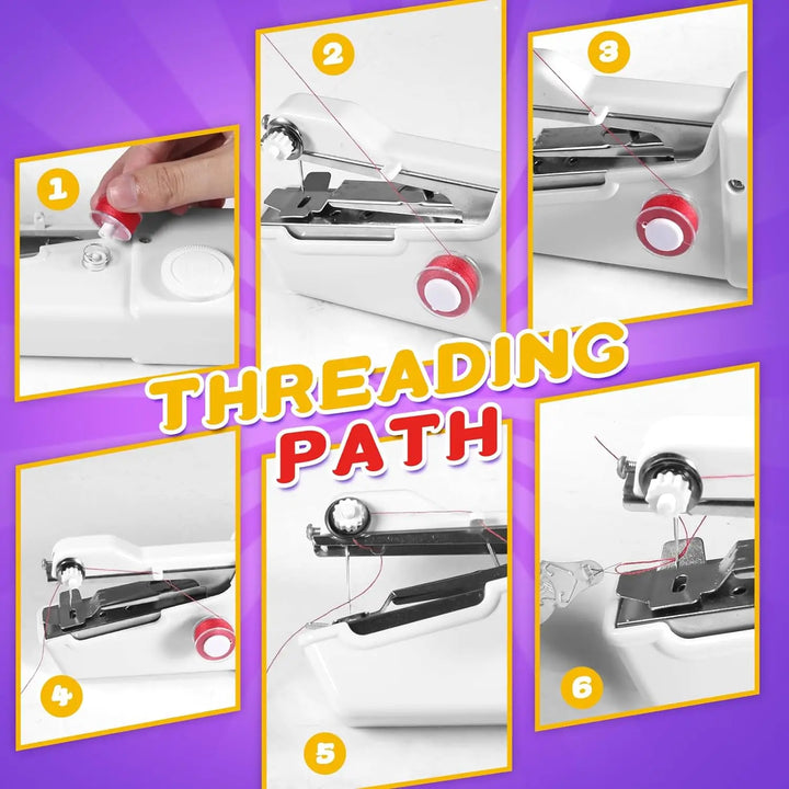 Mini Electric Sewing Machine - StitchMatic-Pink Set-Nora Luxe