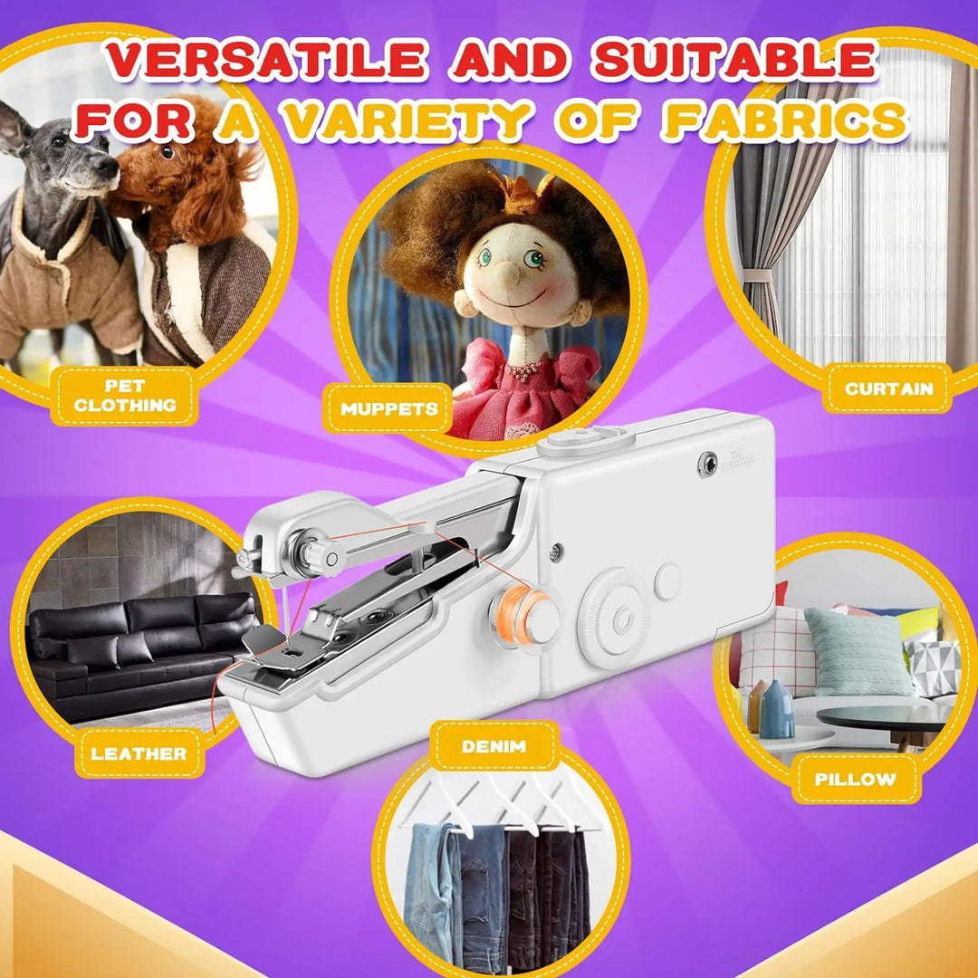 Mini Electric Sewing Machine - StitchMatic-Pink Set-Nora Luxe
