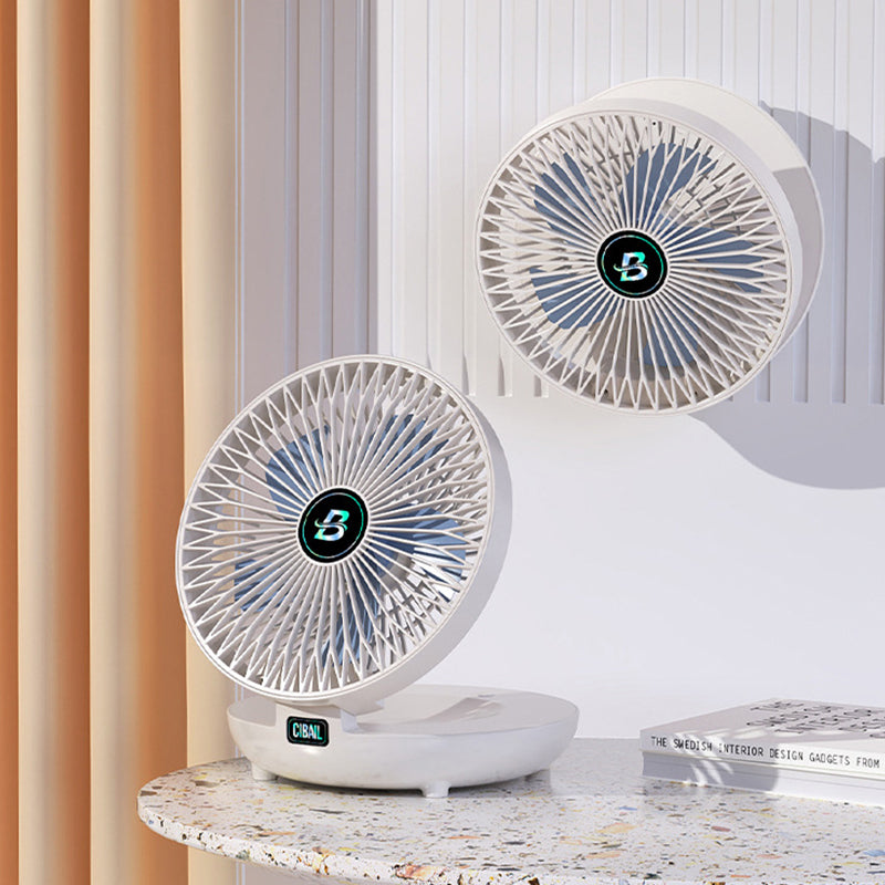 Mini Foldable Fan - CoolBreeze-White-Nora Luxe