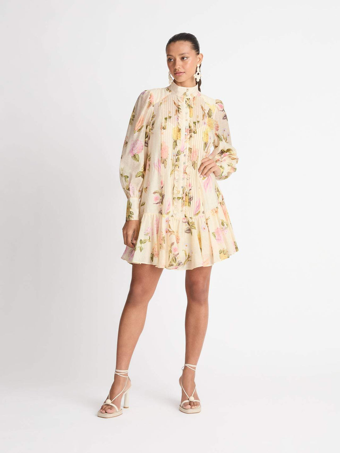 Mini Hemd Dress with Lace Edge – Sylvie-S-State of Style