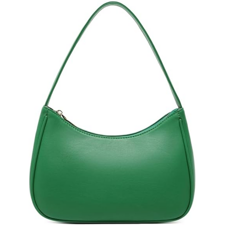 Mini Hobo Bag with Zipper - Sabrina-Green-Nora Luxe
