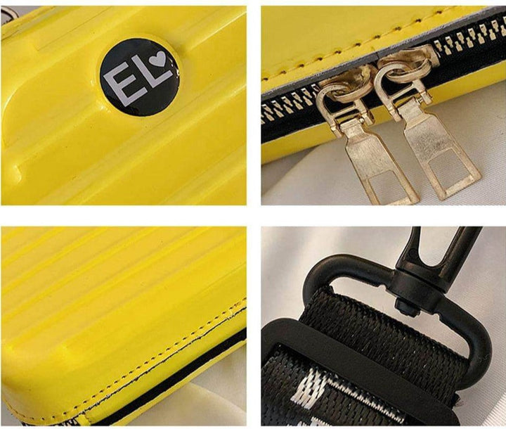 Compact Hard Shell Travel Handbag