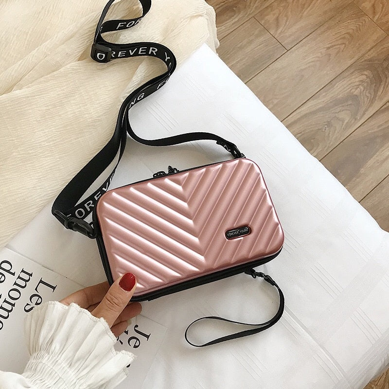 Compact Hard Shell Travel Handbag