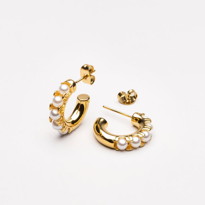 Mini Pearl Earrings - Liora-Nora Luxe