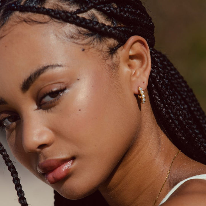 Mini Pearl Earrings - Liora-Nora Luxe
