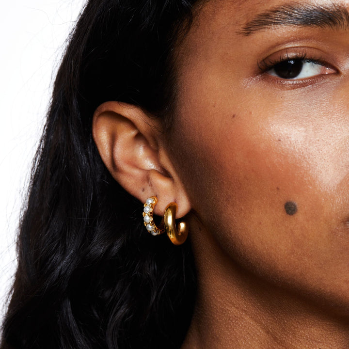 Mini Pearl Earrings - Liora-Nora Luxe