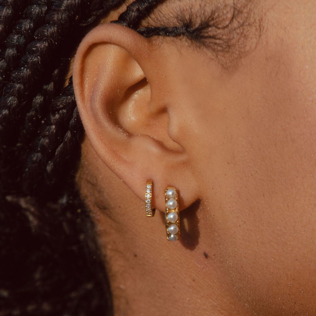 Mini Pearl Earrings - Liora-Nora Luxe