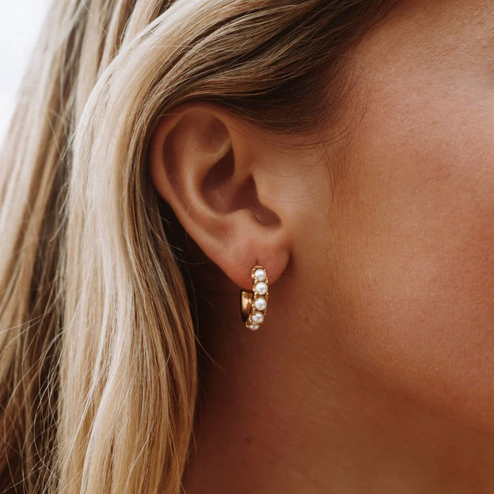 Mini Pearl Earrings - Liora-Nora Luxe