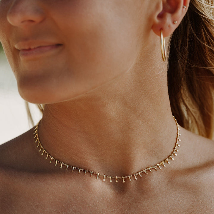 Minimalist Choker for Women - Antigua-Gold-Nora Luxe