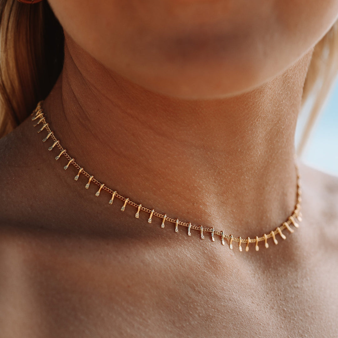 Minimalist Choker for Women - Antigua-Gold-Nora Luxe
