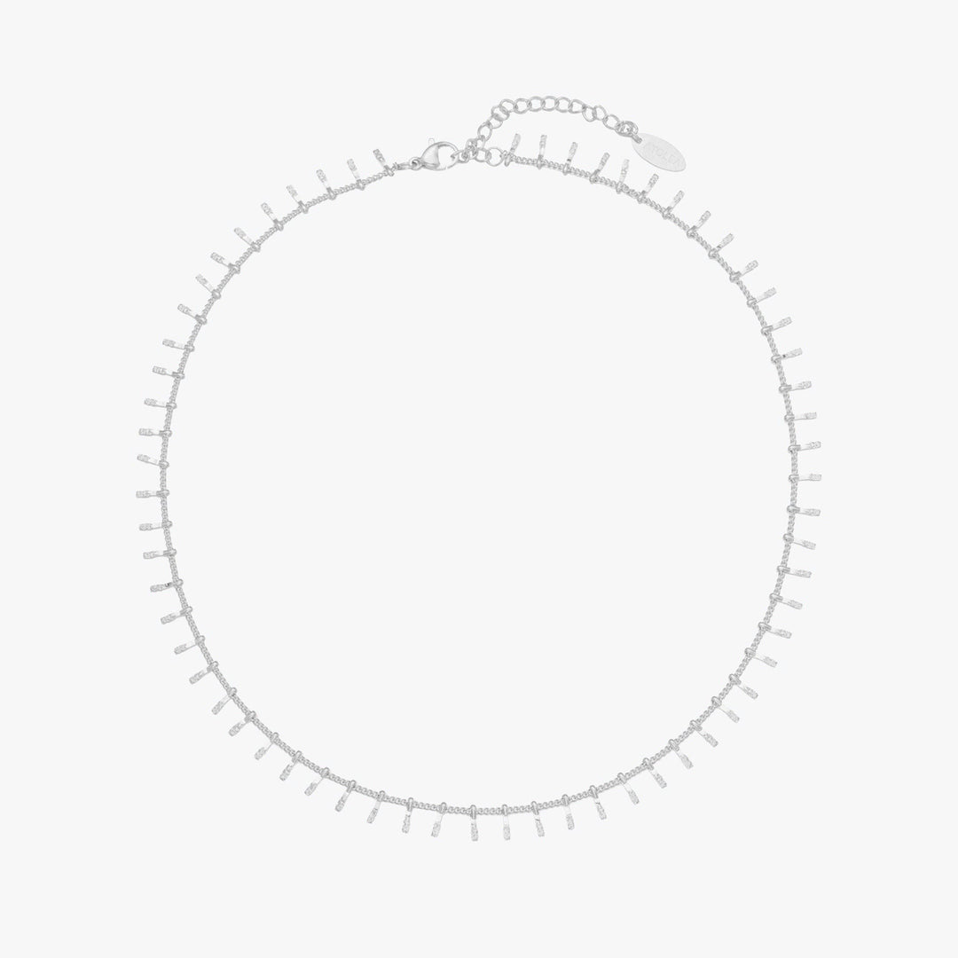 Minimalist Choker for Women - Antigua-Silver-Nora Luxe