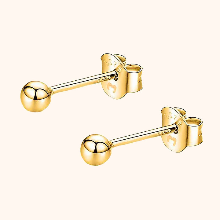 Minimalist Earrings - Lunara-0.08 in-18K gold plated-Nora Luxe
