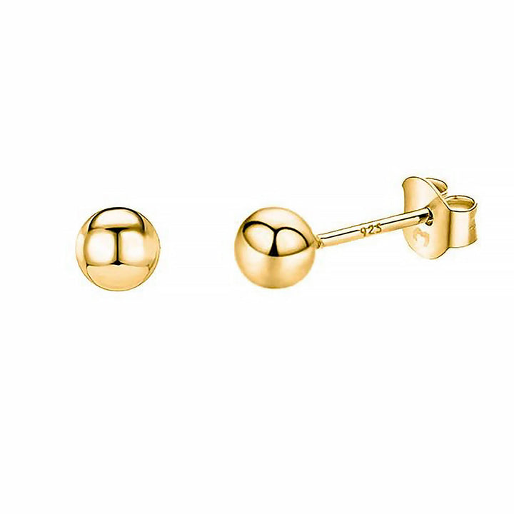 Minimalist Earrings - Lunara-0.12 in-18K gold plated-Nora Luxe