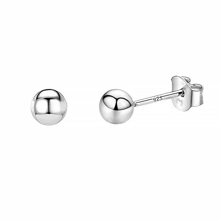 Minimalist Earrings - Lunara-0.12 in-Silver-Nora Luxe