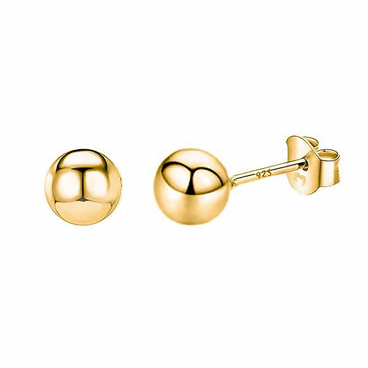 Minimalist Earrings - Lunara-0.16 in-18K gold plated-Nora Luxe