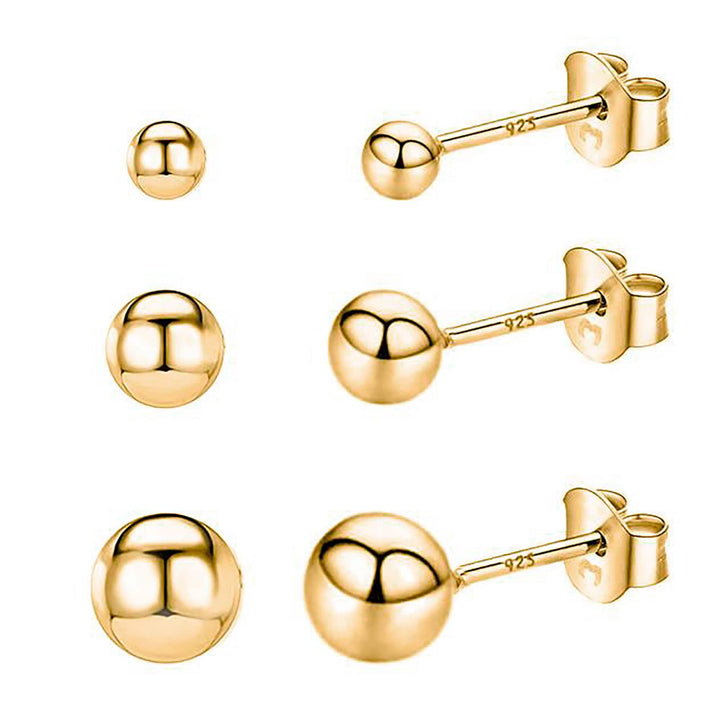 Minimalist Earrings - Lunara-Set (All sizes)-18K gold plated-Nora Luxe