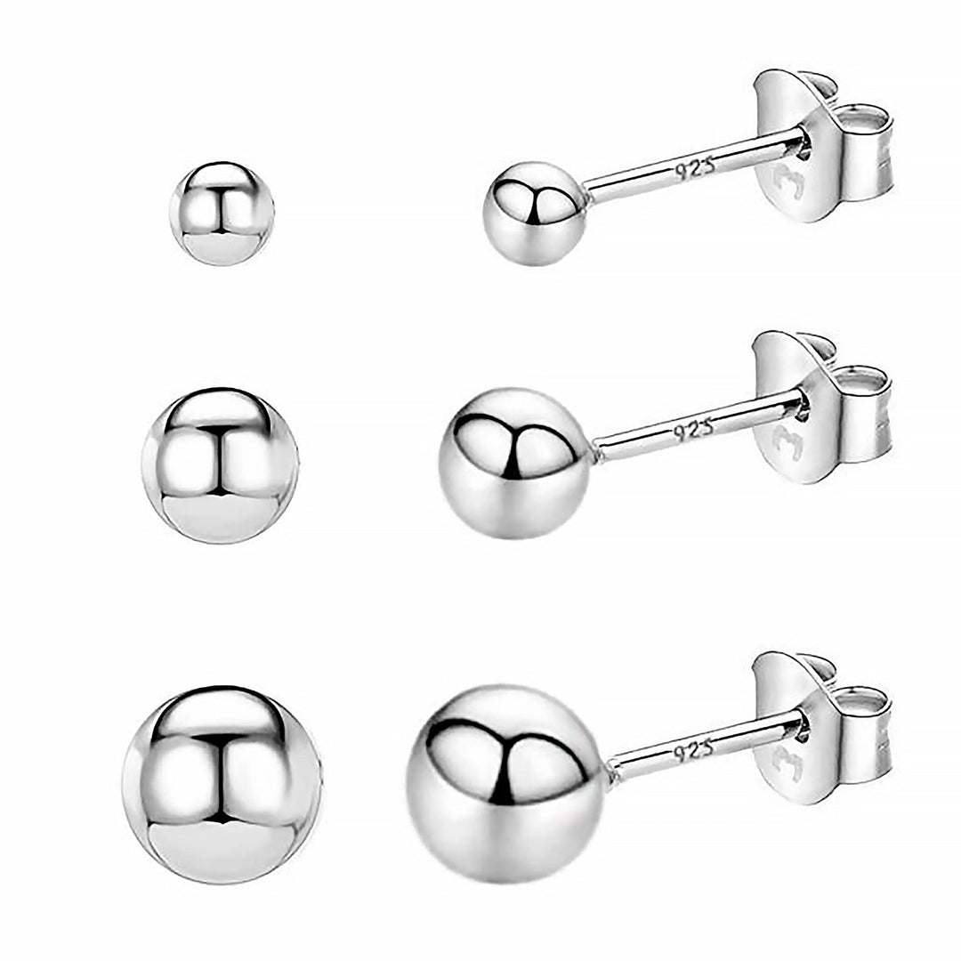 Minimalist Earrings - Lunara-Set (All sizes)-Silver-Nora Luxe