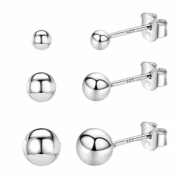 Minimalist Earrings - Lunara-Set (All sizes)-Silver-Nora Luxe