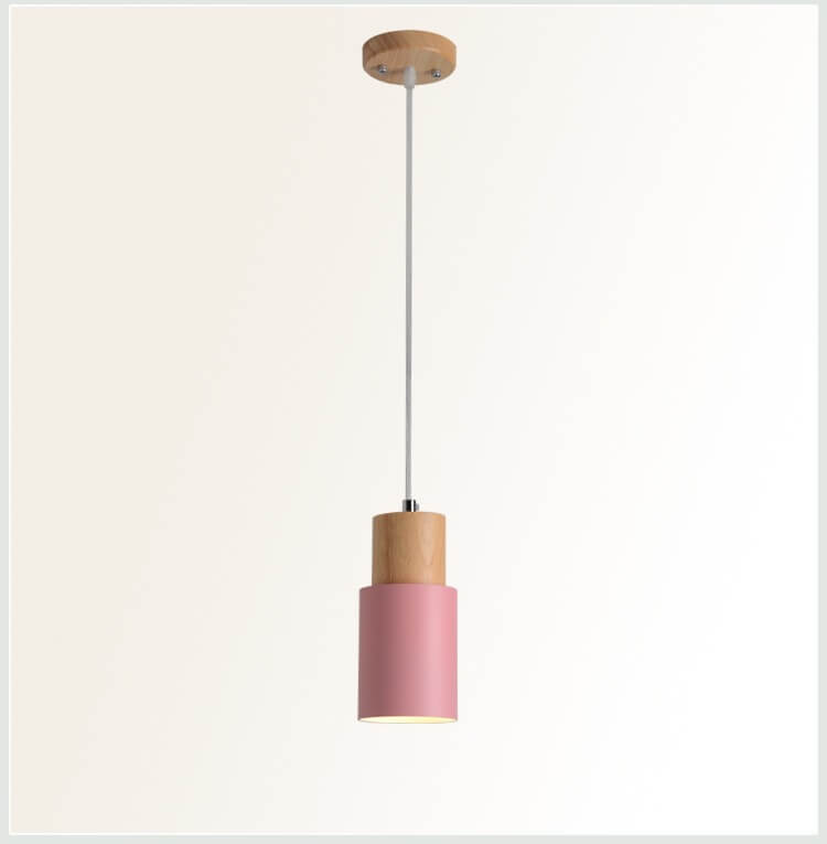 Minimalist LED Cylinder Pendant Lamp - NordicGlow-White-Nora Luxe