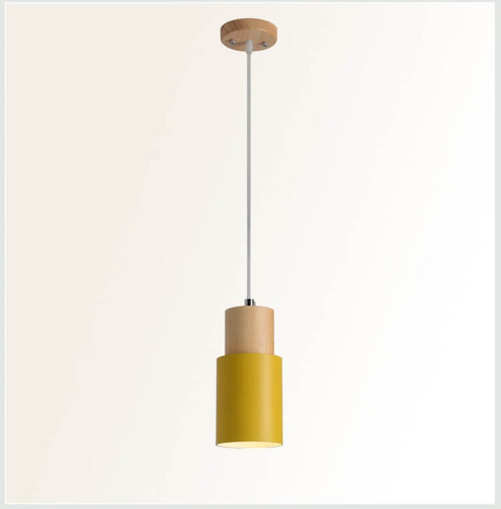 Minimalist LED Cylinder Pendant Lamp - NordicGlow-White-Nora Luxe