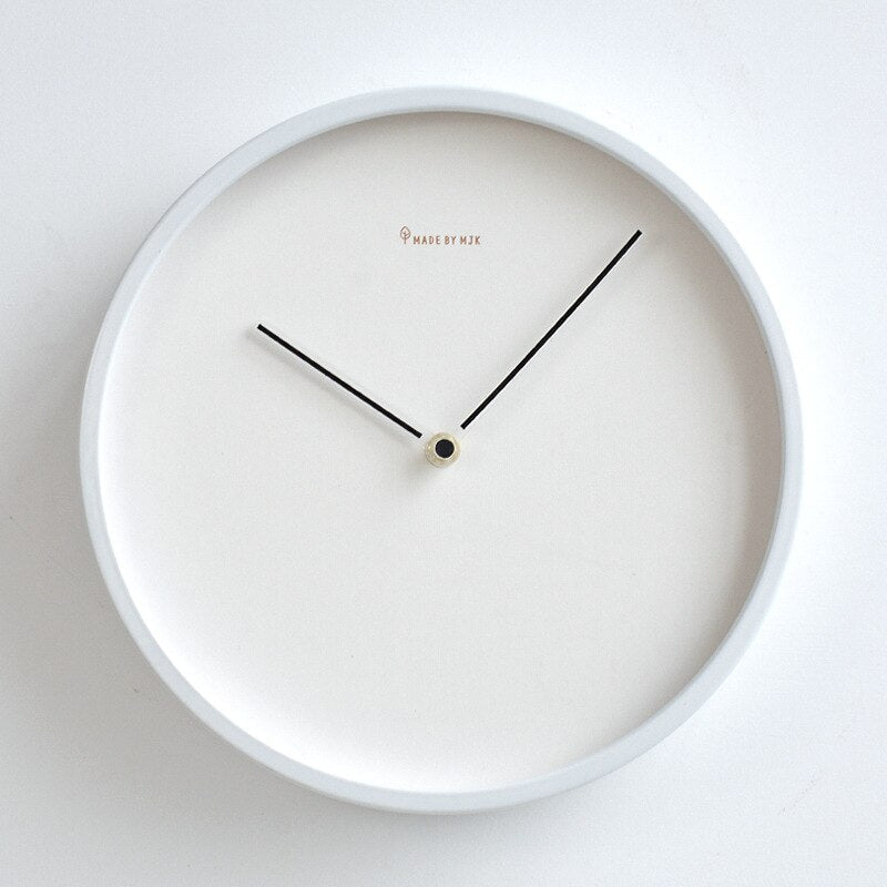 Minimalist Scandinavian Wall Clock - Skara-Black-25cm-The Livary