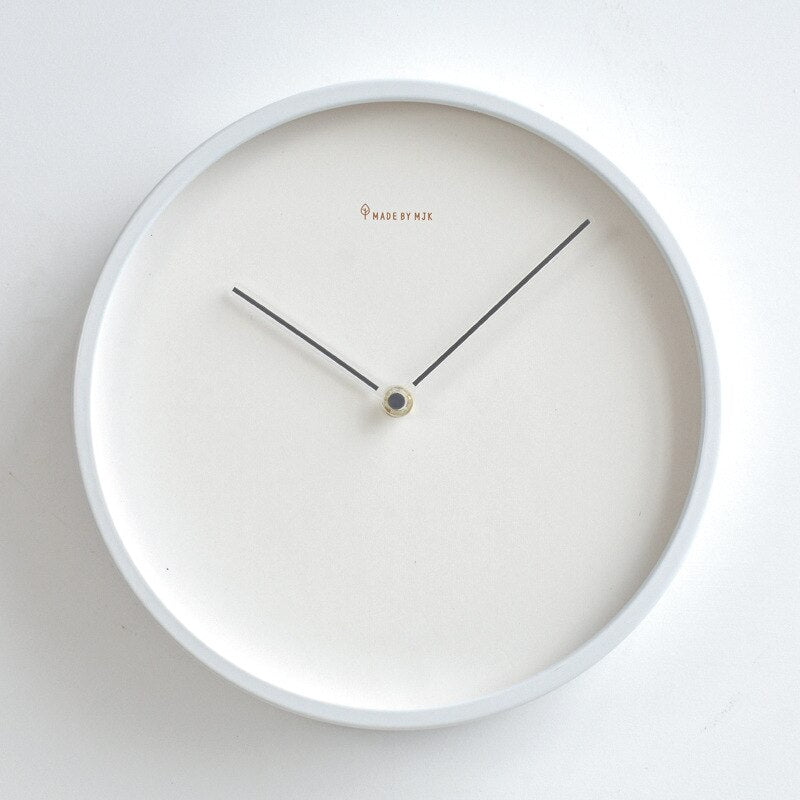 Minimalist Scandinavian Wall Clock - Skara-Grey-25cm-The Livary
