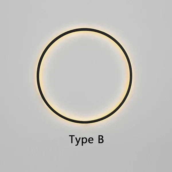 Minimalistic Round Wall Lamp - Lars-Warm White-11.81 in-AC Input Type A-Nora Luxe