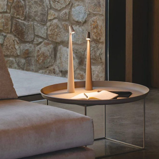 Minimalistic Wireless LED Ambient Lamp - NordicLite-Black-13.78 inches-Nora Luxe