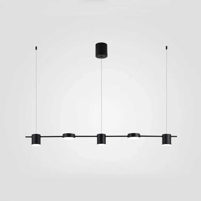 Modern Aluminium Pendant Lamp - AuraDrum-Gold-3-White-Nora Luxe