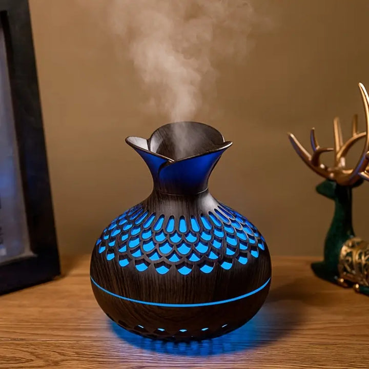 Modern and Stylish Aroma Diffuser - AromaBloom-Black-Nora Luxe
