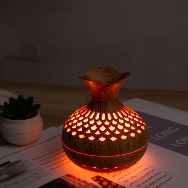 Modern and Stylish Aroma Diffuser - AromaBloom-Brown-Nora Luxe
