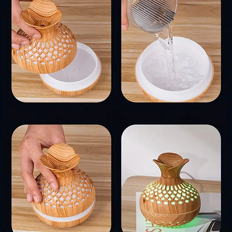 Modern and Stylish Aroma Diffuser - AromaBloom-Brown-Nora Luxe