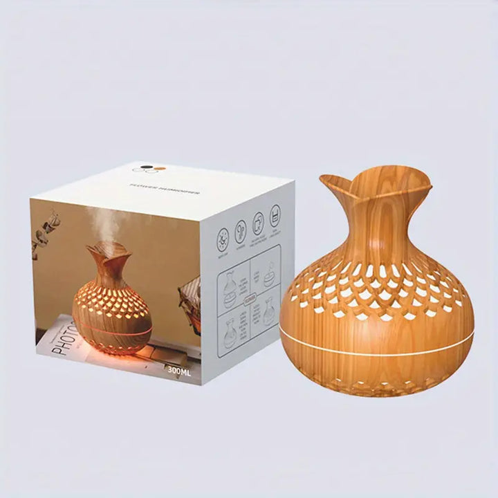 Modern and Stylish Aroma Diffuser - AromaBloom-Brown-Nora Luxe