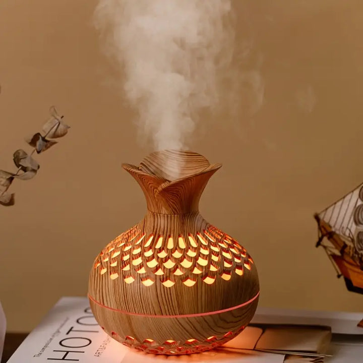 Modern and Stylish Aroma Diffuser - AromaBloom-Brown-Nora Luxe