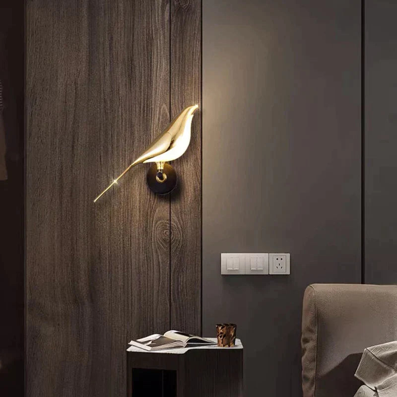 Modern Birds Wall Lamp - AviaryGlow-1 Bird Wall Lamp-Nora Luxe