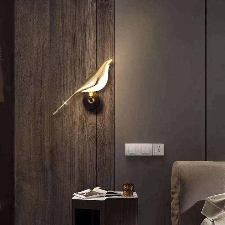Modern Birds Wall Lamp - AviaryGlow-1 Bird Wall Lamp-Nora Luxe