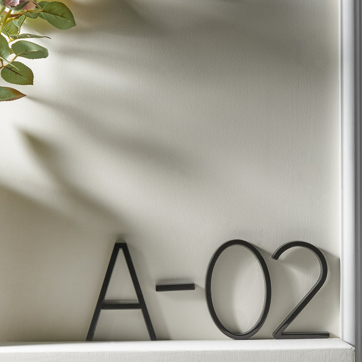 Modern Black House Numbers with Floating Design – Numbré-0-The Livary