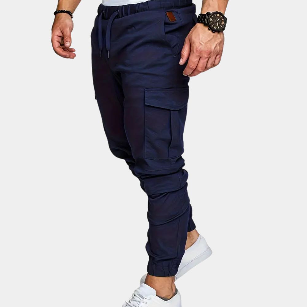 Modern Cargo Trousers for Men - Mason-Blue-XS-Nora Luxe