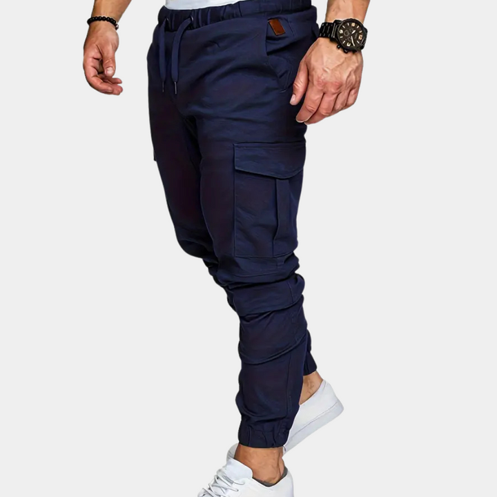 Modern Cargo Trousers for Men - Mason-Blue-XS-Nora Luxe