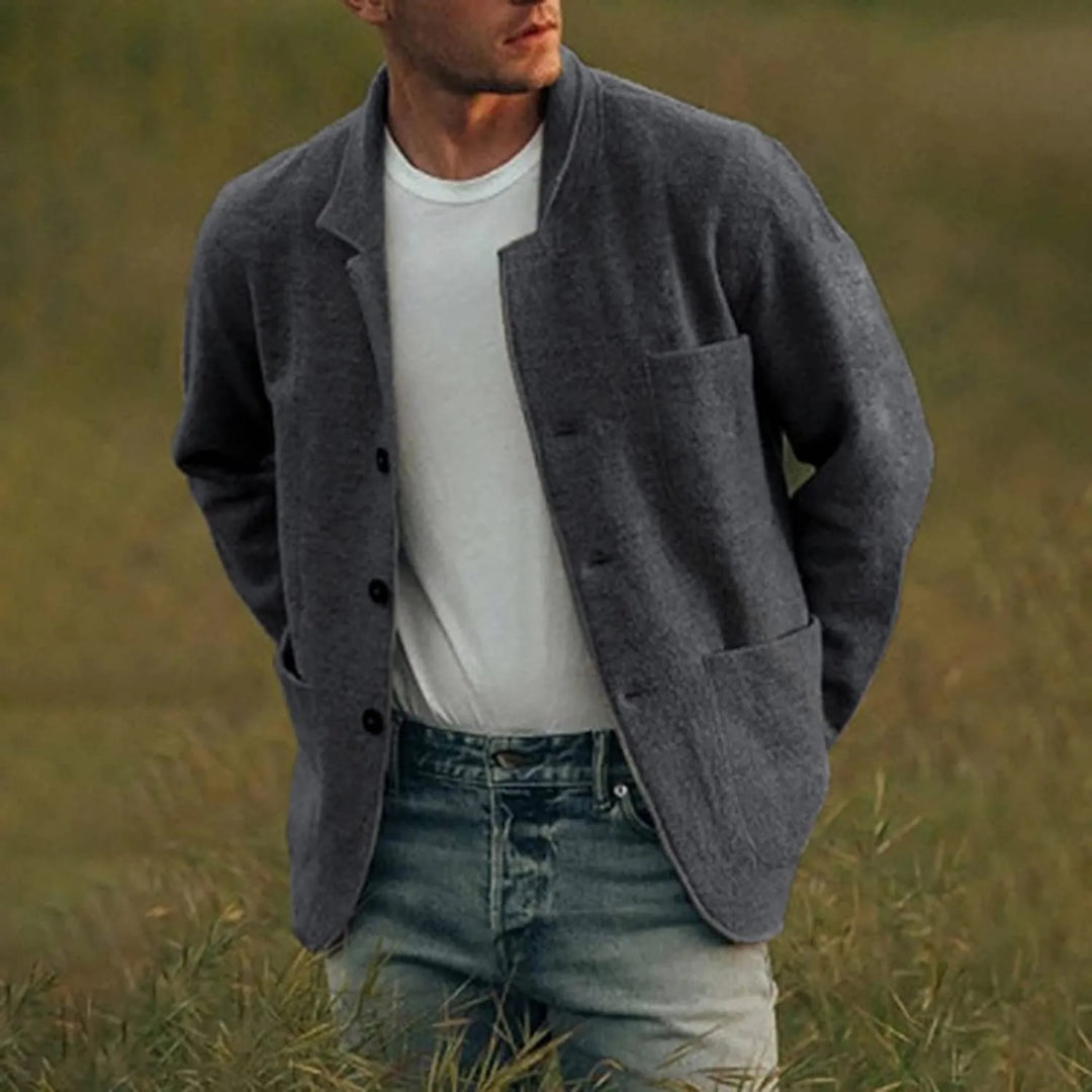 Modern Casual Men's Blazer - Aiden-Dark grey-S-Nora Luxe