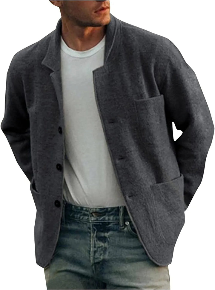 Modern Casual Men's Blazer - Aiden-Gray-S-Nora Luxe