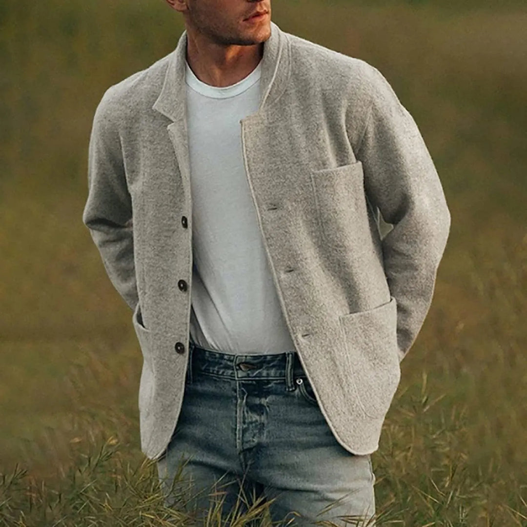 Modern Casual Men's Blazer - Aiden-Gray-S-Nora Luxe